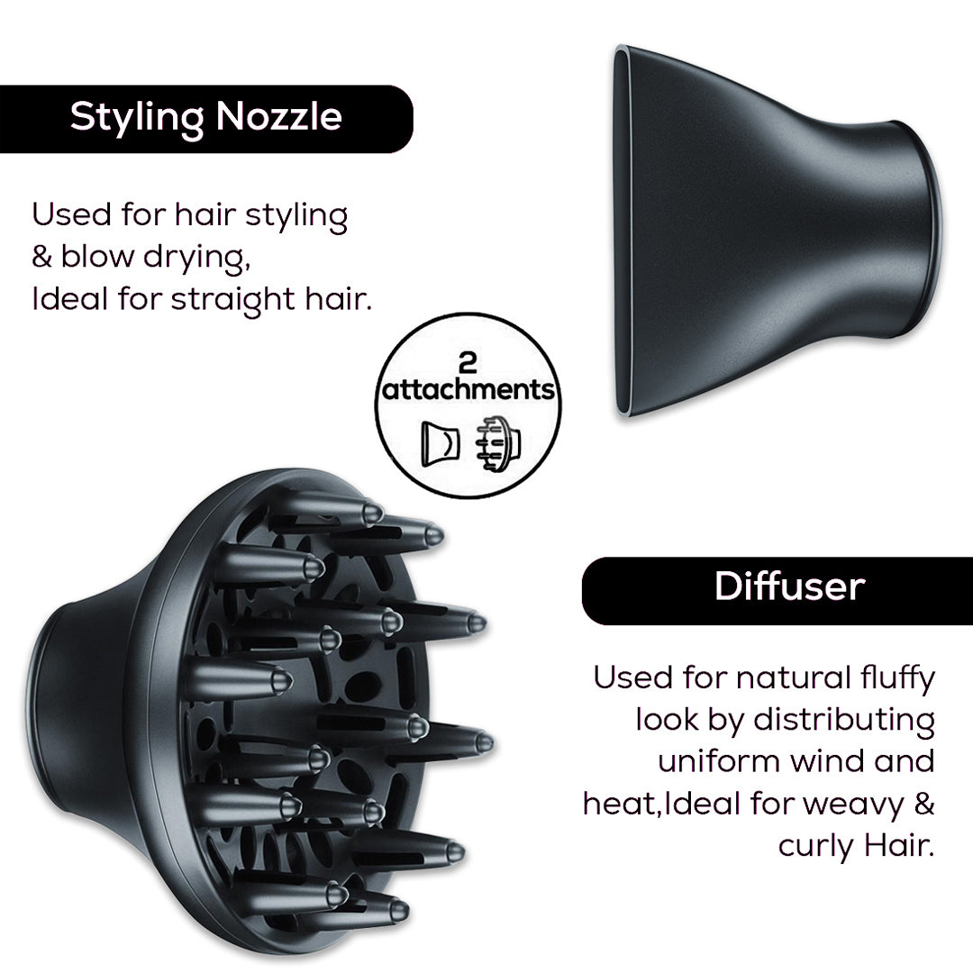 Hair dryer outlet extension